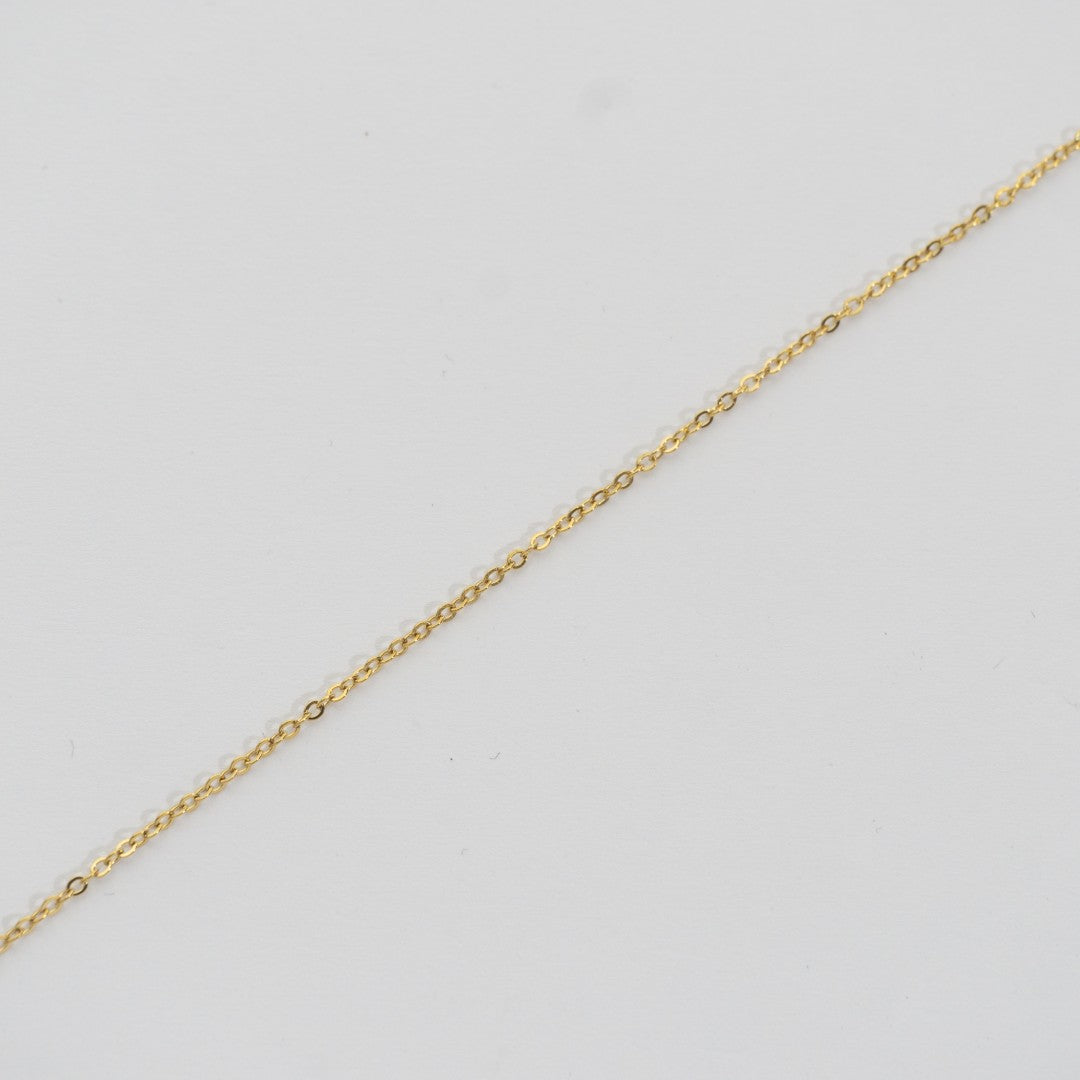 (1.2mm) Cable Unfinished Chain Rantai Stainless Steel Rantai Meteran Tipis Hypoallergenic