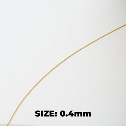 (25meter) Beading Nylon Wire DIY Craft Stainless Steel PVD Gold Plated Kawat Manik Anti Karat Hypoallergenic