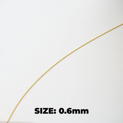(25meter) Beading Nylon Wire DIY Craft Stainless Steel PVD Gold Plated Kawat Manik Anti Karat Hypoallergenic