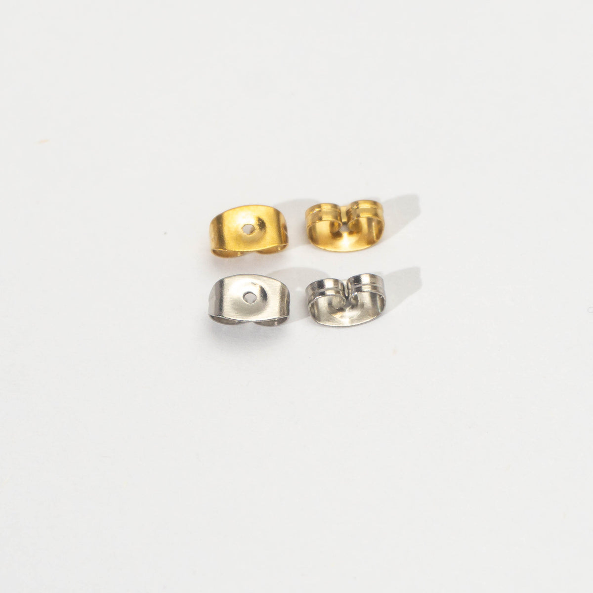 ZOLVEN - (5 pair) Earring back Stopper Metal DIY Stainless Steel PVD Gold Plated Penahan Anting Hypoallergenic