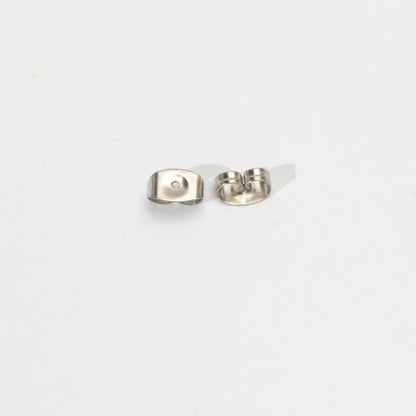 ZOLVEN - (5 pair) Earring back Stopper Metal DIY Stainless Steel PVD Gold Plated Penahan Anting Hypoallergenic