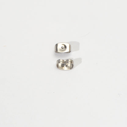 ZOLVEN - (5 pair) Earring back Stopper Metal DIY Stainless Steel PVD Gold Plated Penahan Anting Hypoallergenic