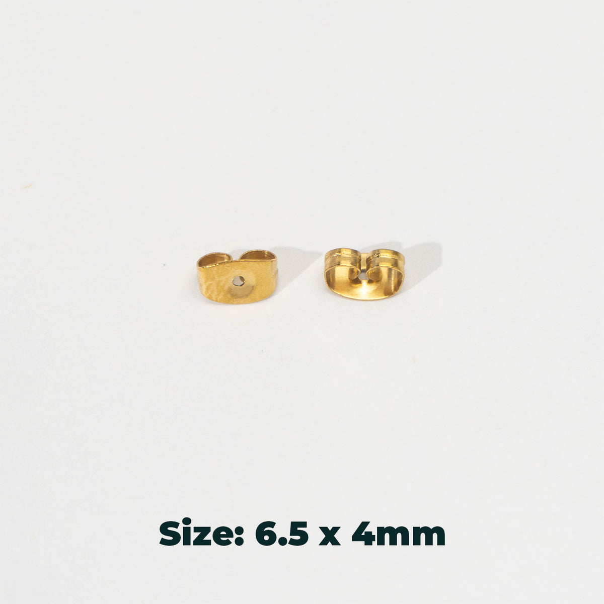 ZOLVEN - (5 pair) Earring back Stopper Metal DIY Stainless Steel PVD Gold Plated Penahan Anting Hypoallergenic