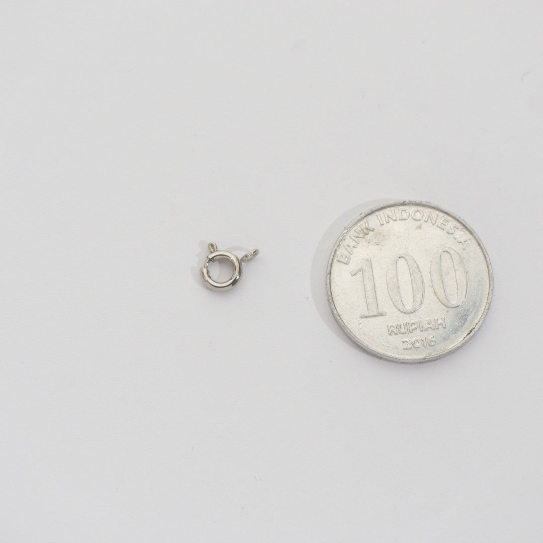 (9mm) 5pcs Mini Round Clasp DIY Stainless Steel PVD Gold Plated Pengait Bulat Hypoallergenic