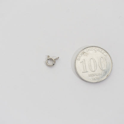 (9mm) 5pcs Mini Round Clasp DIY Stainless Steel PVD Gold Plated Pengait Bulat Hypoallergenic