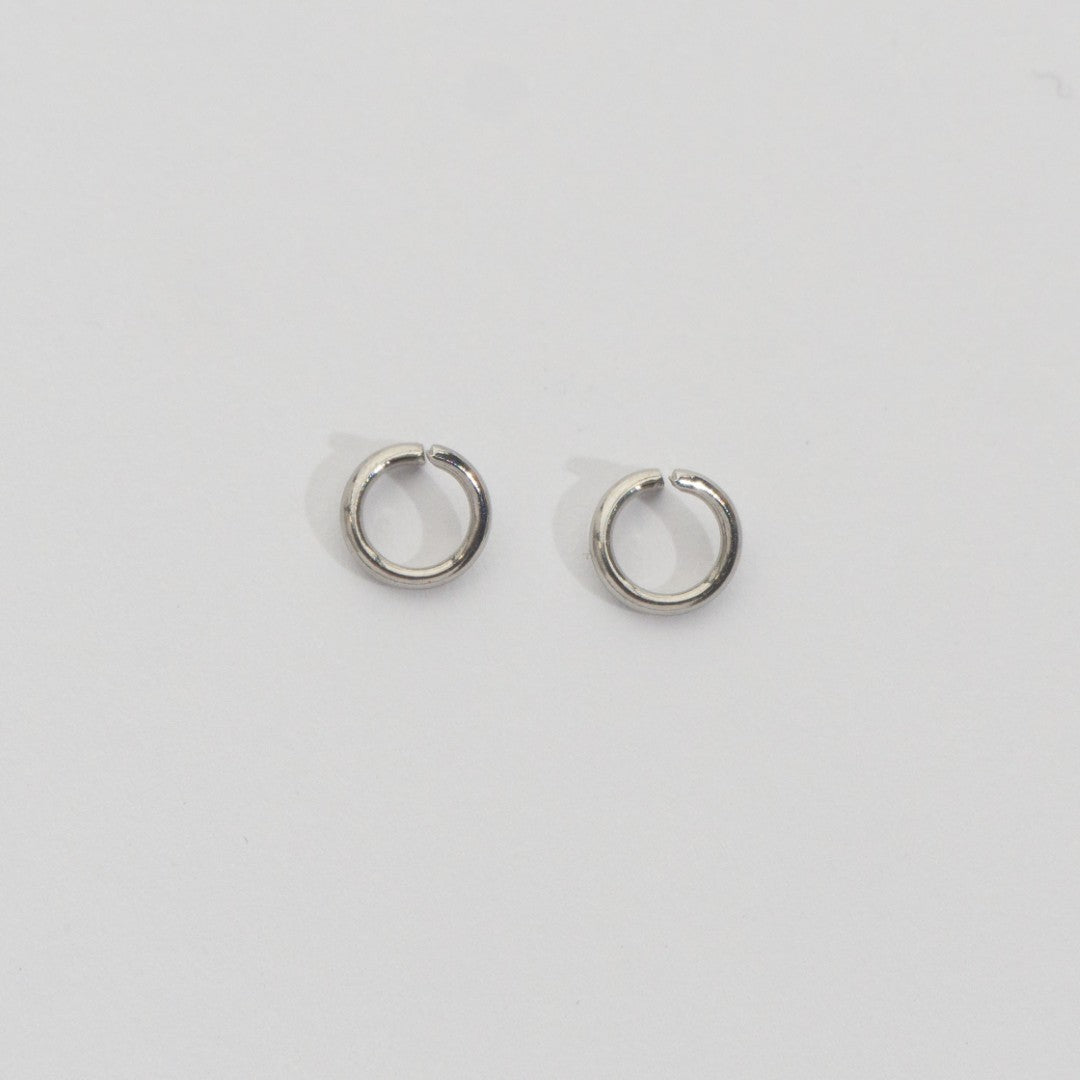 (20 pcs) 6mm Jump Ring O DIY Stainless Steel PVD Gold Plated Ring O bulat Hypoallergenic