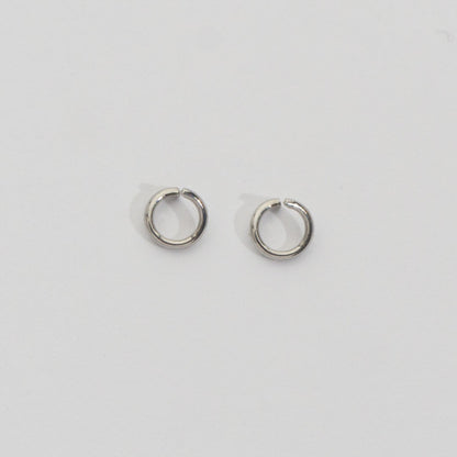 (20 pcs) 6mm Jump Ring O DIY Stainless Steel PVD Gold Plated Ring O bulat Hypoallergenic