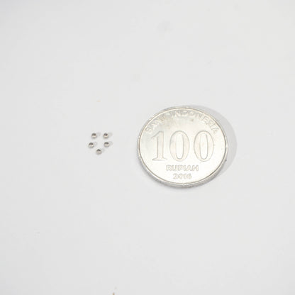 (1Gram) Crimp beads Stopper For DIY Jewelry Accessories Making Stainless Steel PVD Gold Plated Merica Bulat Hy