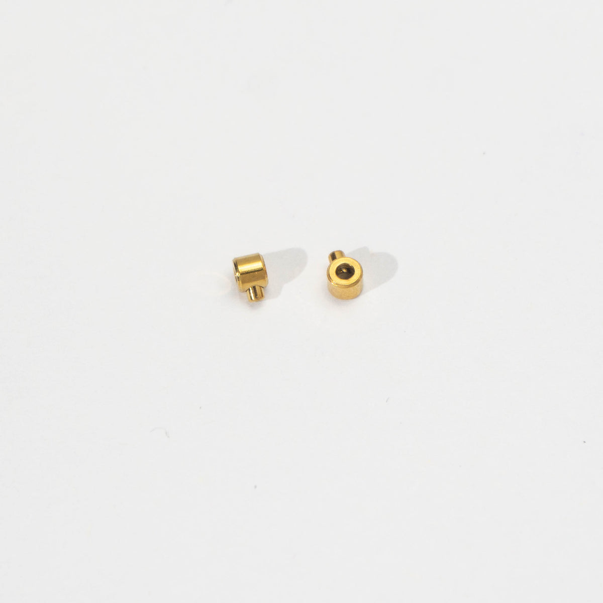 (10pcs) 4mm Cord beads Stopper DIY Stainless Steel PVD Gold Plated Stopper Merica Hypoallergenic