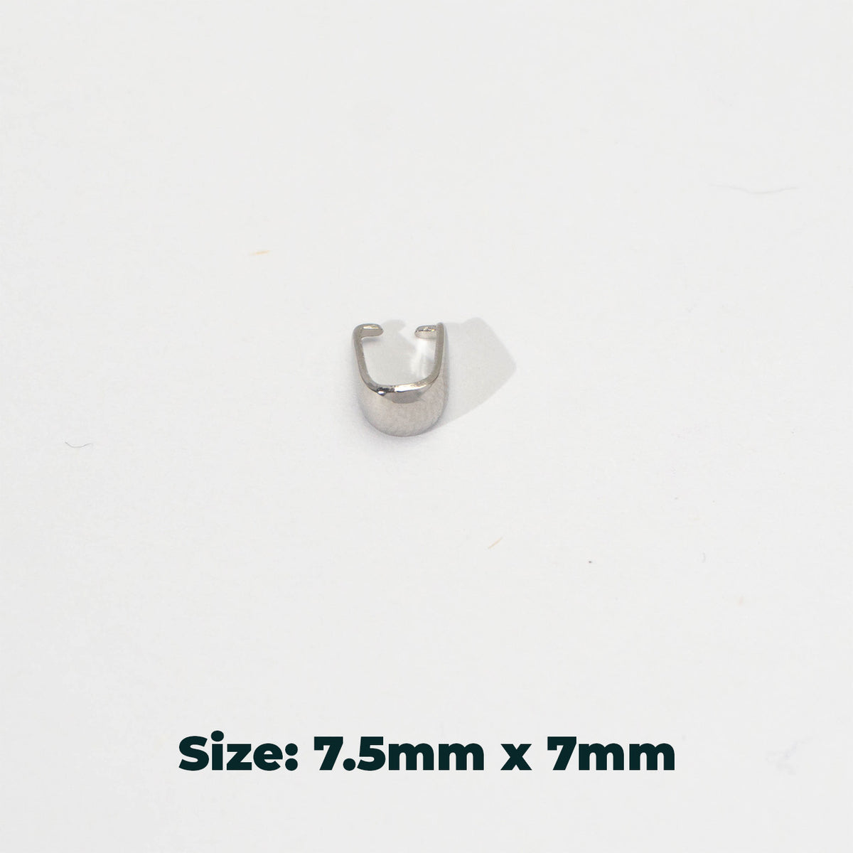 ZOLVEN - (5 pcs) Minimalist Pendant Hook DIY Stainless Steel PVD Gold Plated Pengait Liontin Hypoallergenic