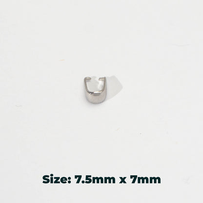 ZOLVEN - (5 pcs) Minimalist Pendant Hook DIY Stainless Steel PVD Gold Plated Pengait Liontin Hypoallergenic