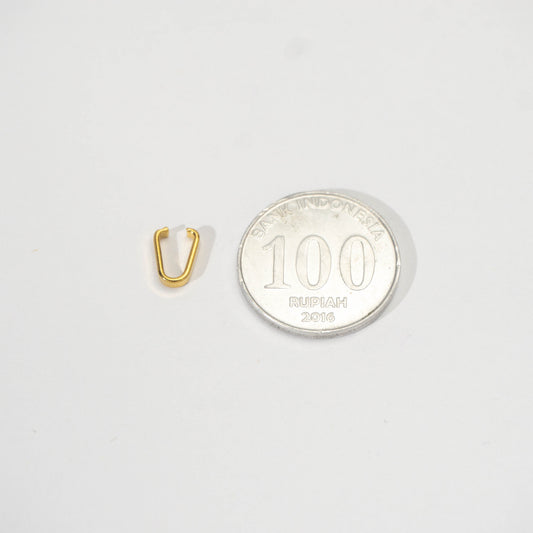 (5 pcs) Premium Pendant Hook DIY Stainless Steel PVD Gold Plated Pengait Liontin Hypoallergenic