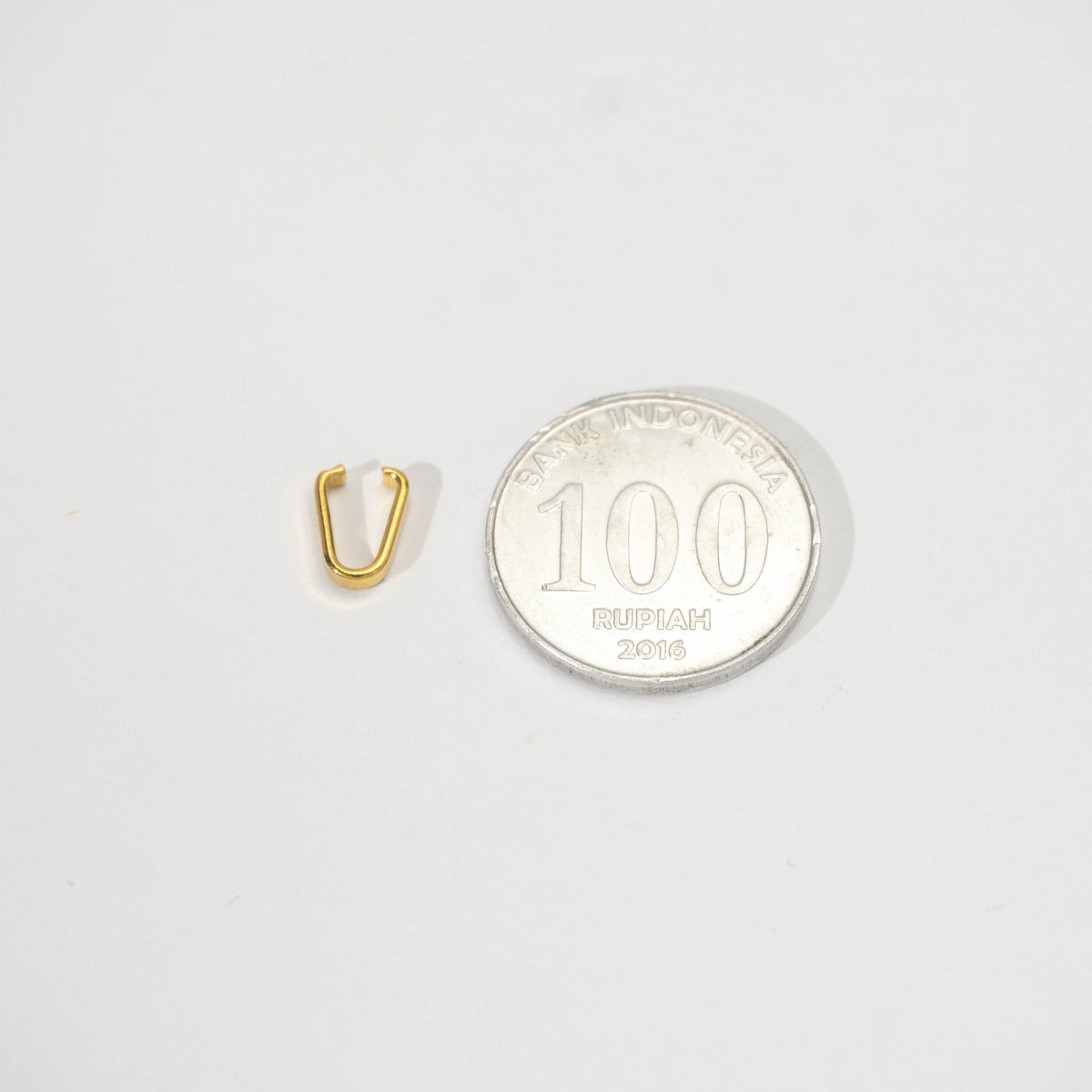 (5 pcs) Premium Pendant Hook DIY Stainless Steel PVD Gold Plated Pengait Liontin Hypoallergenic