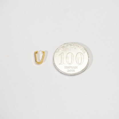 (5 pcs) Premium Pendant Hook DIY Stainless Steel PVD Gold Plated Pengait Liontin Hypoallergenic