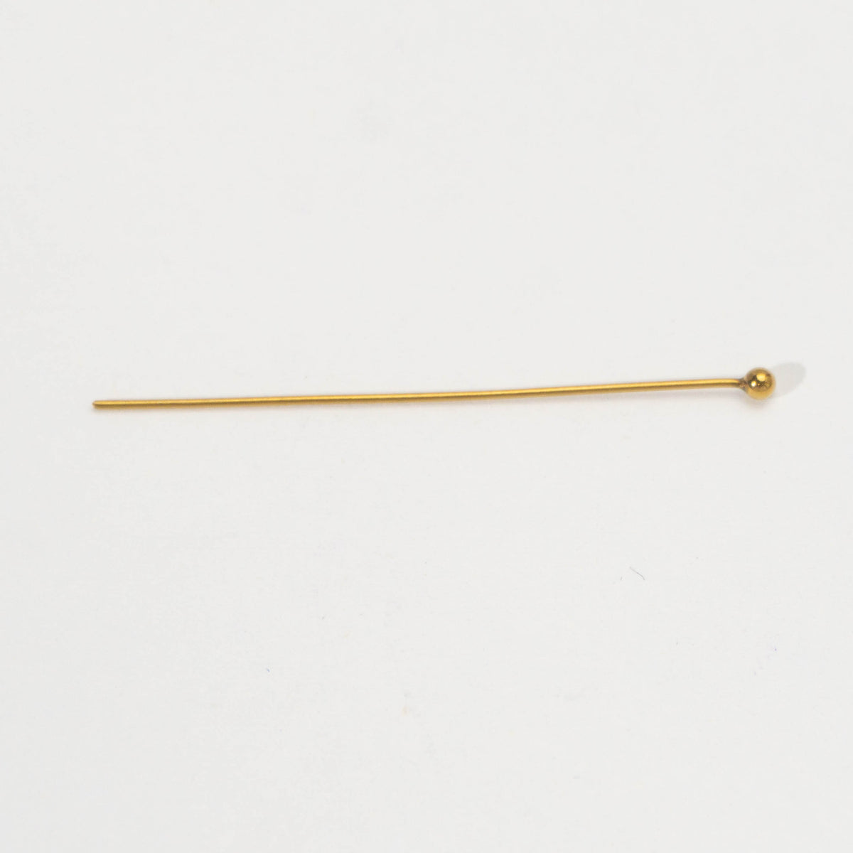 (50pcs) Minimalist Head Pins Ball DIY Stainless Steel PVD Gold Plated Paku Pentul Hypoallergenic