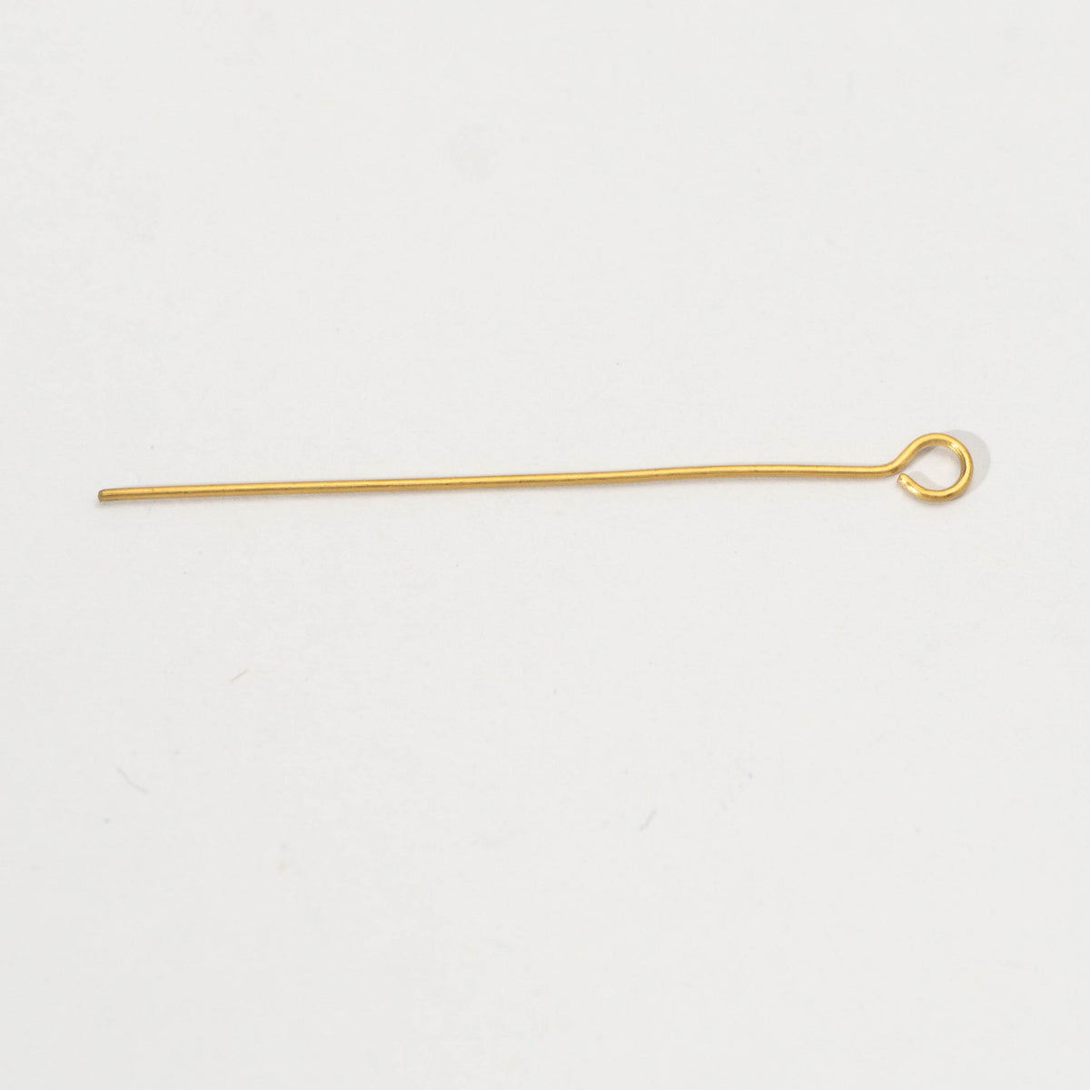 (50pcs) Minimalist Eye Pins DIY Stainless Steel PVD Gold Plated Paku 9 Hypoallergenic