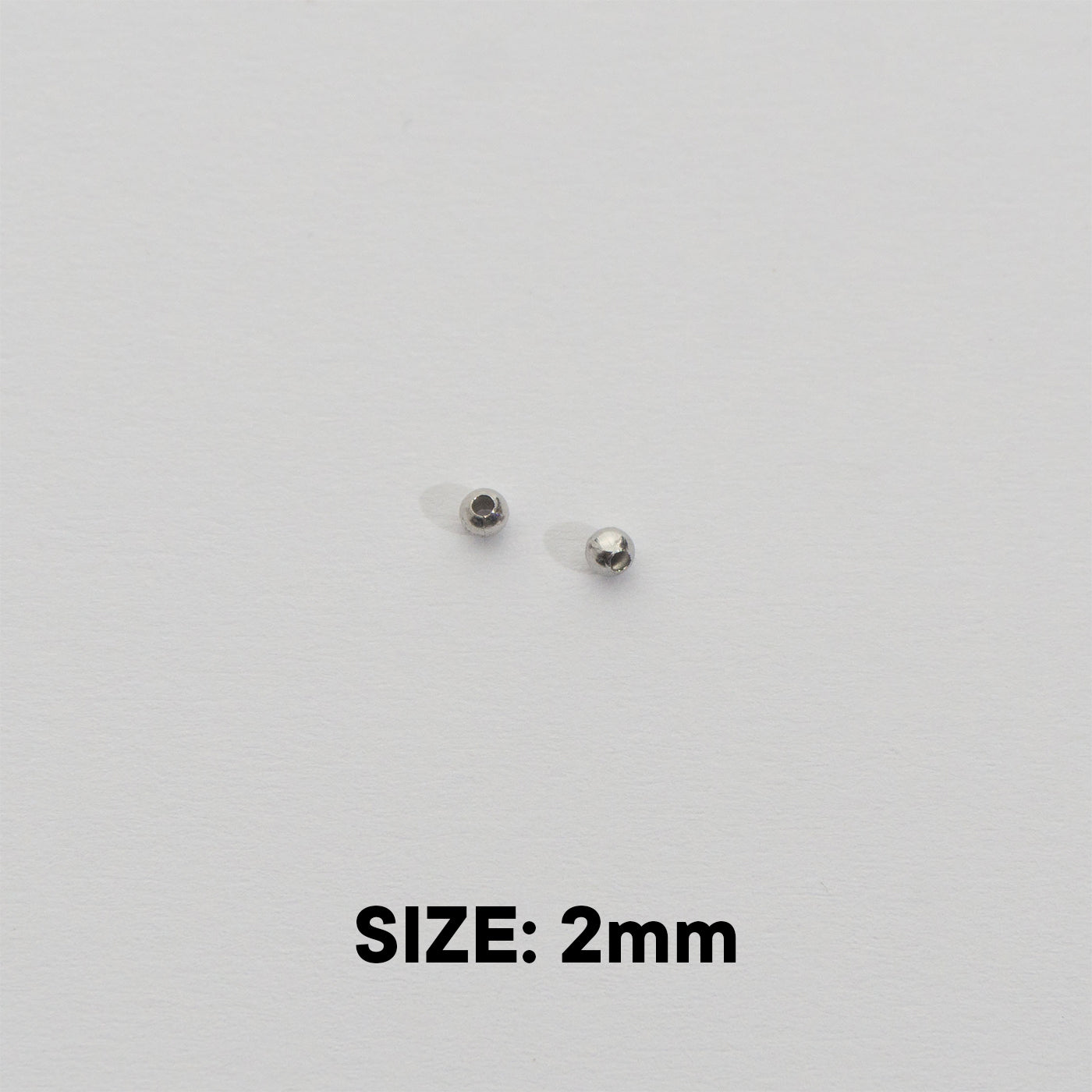 50pcs Round Spacer Beads DIY Stainless Steel PVD Gold Plated Manik Hypoallergenic